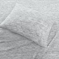 thumbnail image 2 of Comfort Classics Space Dyed Cotton Jersey Knit Sheet Set, Gray, King, 2 of 7