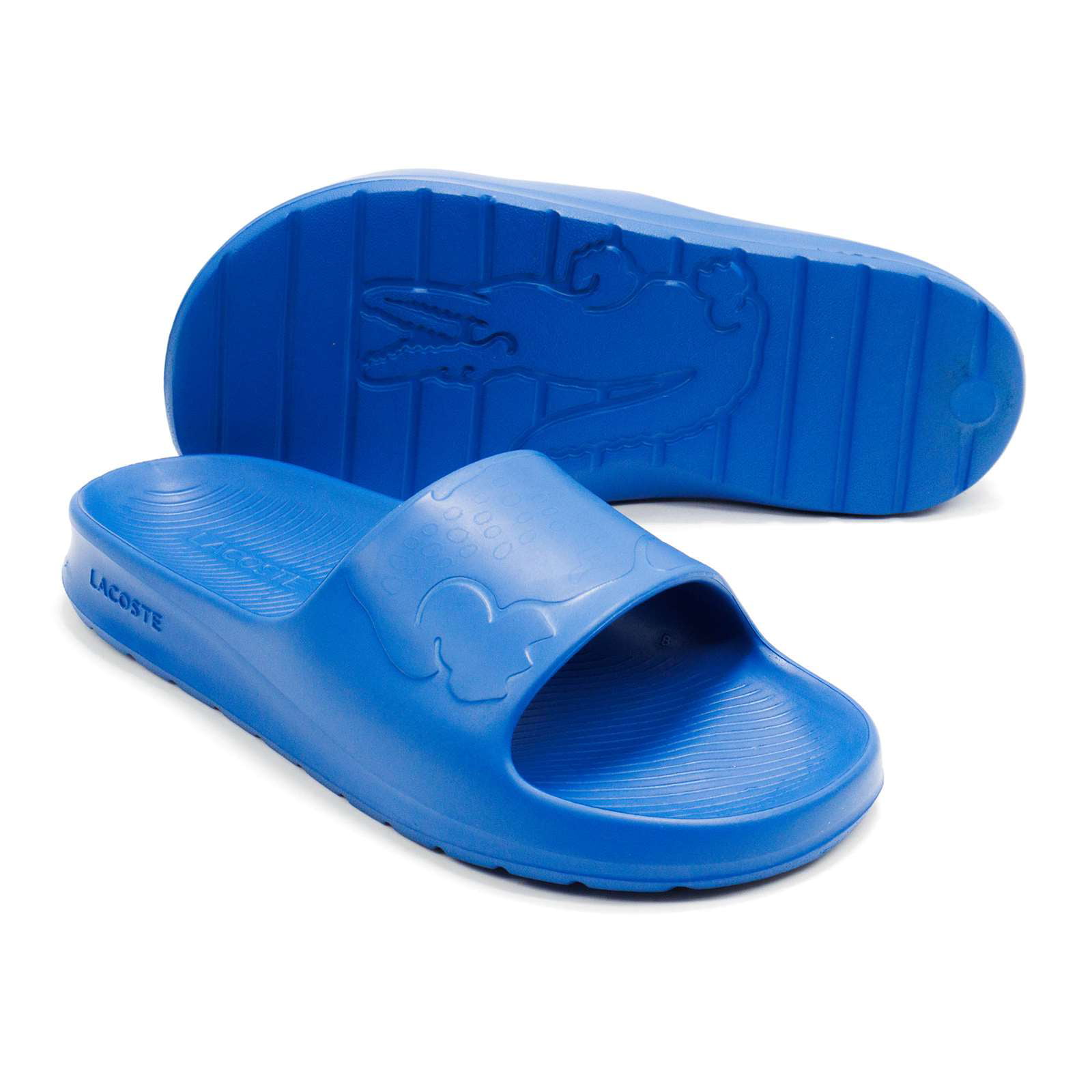 Canberra maling Oversætte Lacoste Men's Croco 2.0 1122 2 Slide Sandals, Blue,12 M US - Walmart.com