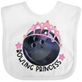 thumbnail image 3 of Inktastic Bowling Princess Tiara Girls Baby Bib, 3 of 4