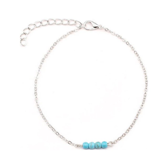 Tobillera elegante Jumpingount oro plata accesorios de playa regalos del Día de San Valentín para mujeres niñas