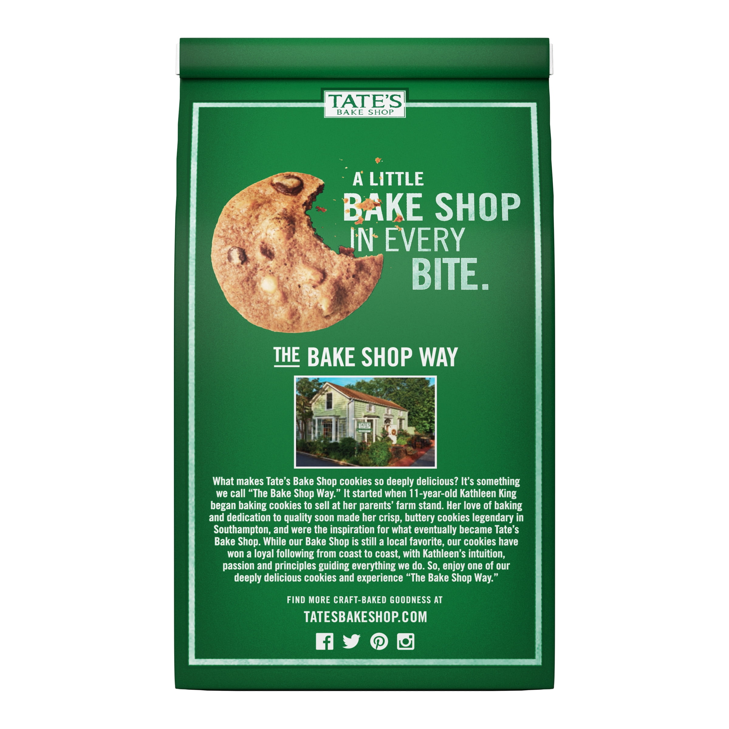 (12 Pack)Tate's Bake Shop Chocolate Chip Walnut Cookies, 7 oz.