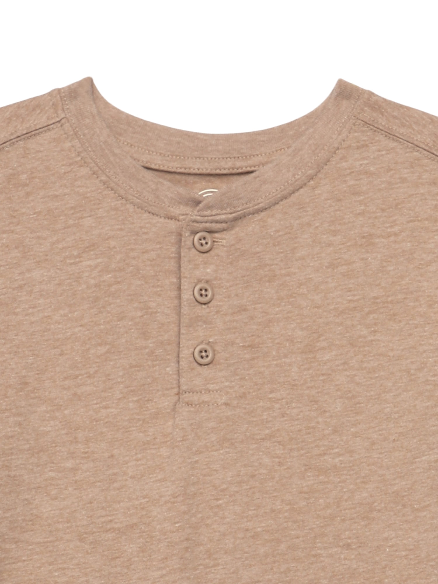 Wonder Nation Boys' Henley Tee with Long Sleeves, Sizes 4-18 & Husky