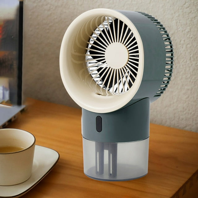 Portable USB Mini Air Cooler & Humidifier with Night Light | 4000mAh Battery, 400ml Tank, 3 Cooling Modes & Quiet Operation for Desk, Bedroom, Office, Travel
