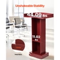 thumbnail image 5 of KFFKFF Wooden Podium Stand, 41-Inch Floor-Standing Lectern, Laptop Desk with Spacious Reading Surface and Storage Shelf, Edge Stopper, Stylish Design, Ideal for Classrooms, Conferences, Churches, 5 of 9