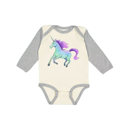 

Inktastic Crystal Unicorn Gift Baby Boy or Baby Girl Long Sleeve Bodysuit