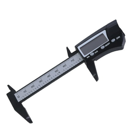Pocket Size Micrometer Gauge LCD Digital Caliper Measuring Tool with Unit Conversion 0-75mm Vernier Caliper