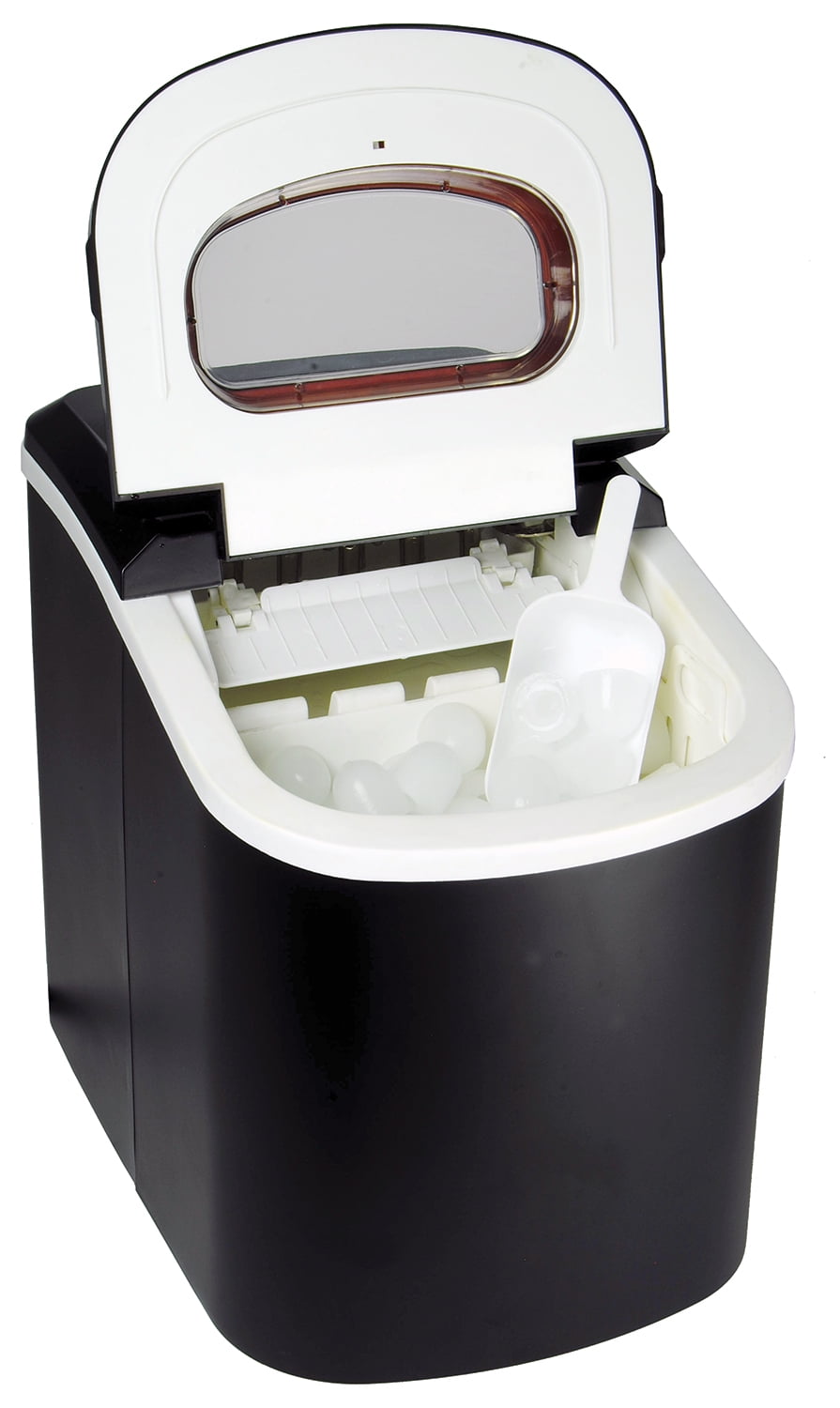Koolatron 25lb Portable Countertop Ice Maker Black 26 lbs/24H Self-Cleaning