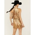 thumbnail image 3 of Idyllwind Women's Tucker Faux Suede Fringe Mini Dress Brown X-Large  US, 3 of 4