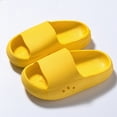 thumbnail image 2 of TOWED22 Kids Cloud Slides Boys Girls Pillow Slippers Shower Slip on Slide Sandals(Yellow,8), 2 of 6