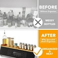 thumbnail image 2 of SpaceAid 30" Bamboo Magnetic Stove Top Shelf Organizer, Kitchen Storage Rack for Stove, 2 of 6