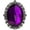 Purple, variant on Gothic Steampunk Victorian Pendant Jewelry on Black Velvet Choker