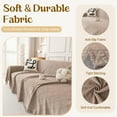 thumbnail image 6 of Jessy Home Sofa Cover Slipcover Couch Cover Protector Durable Multi-Function Furniture Cover for Pets Dogs Cats Home Decor Sofa Covers for Living Room 71"x 134"Light Coffee, 6 of 7