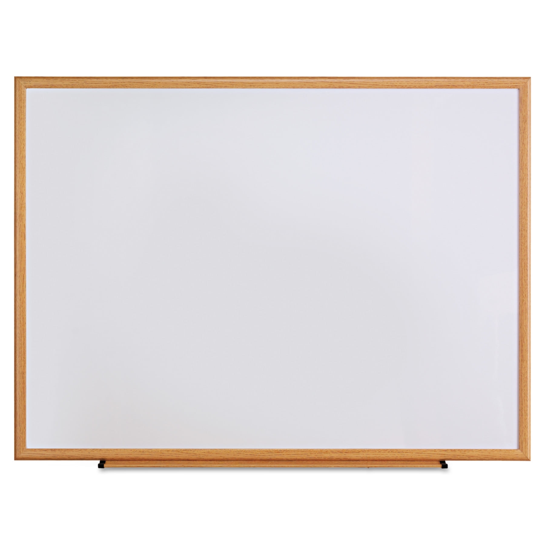 Universal Dry Erase Board, Melamine, 48 x 36, Oak Frame UNV43618
