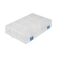 thumbnail image 2 of BUYISI Storage Box Rectangular Dustproof Screw Holder Tools 6-10Grids Storage Case Container Large Capacity Packing Box Organizer 10 Grids, 2 of 9