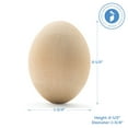 thumbnail image 2 of 250 Quality Wood Easter Eggs to Paint, Smooth Wooden Eggs for Crafts, Wood Eggs for Crafts & Easter Decor 2-1/2 in, by Woodpeckers, 2 of 5