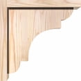 thumbnail image 3 of 5 1/2"W x 12"D x 12"H New Brighton Smooth Corbel w/Backplate, Douglas Fir, 3 of 9