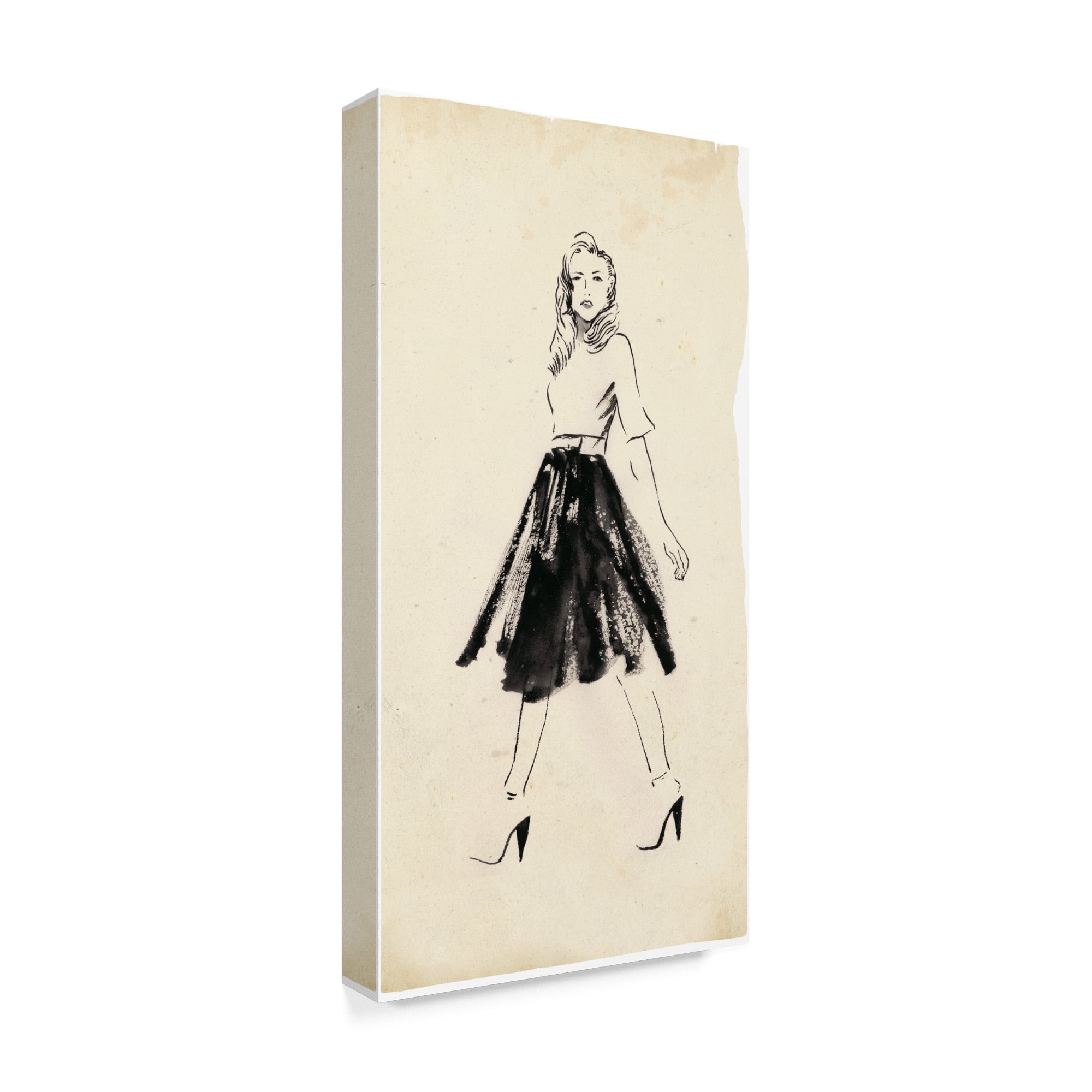 Trademark Fine Art 'Fashion Glimpse V' Canvas Art by Melissa Wang