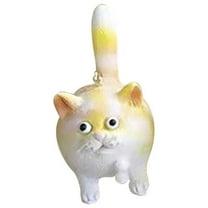 CxhicLuv Christmas Cat Mini Ornament, Hand-Painted Resin Kitty, Christmas Tree Decoration, Tuxedo, Tabby & Siamese Cats for Holiday Home & Outdoor Christmas Decor, Unique Gift Idea