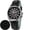 Black-Leather, variant on Men's Quartz Watch - Volcanic-Inspired Design, Japanese Movement, 10ATM Waterproof Dress Wristwatch, AR Coating Sapphire Crystal Super Luminous
