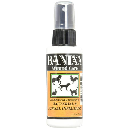 Banixx Dog/Cat Ear Infection, Hot Spot & Ringworm Treatment, Itchy skin relief & Ear Cleaner-2oz, First aid for dog & cat ear infections, hot spots, ringworm & itchy.., By Banixx