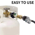 thumbnail image 2 of Indicateur de Niveau de Jauge de Réservoir de Propane, Détecteur de Fuite, Manomètre de Pression de Gaz pour Véhicule Récréatif, avec Type 1, 2 of 4