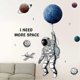 thumbnail image 4 of Planets astronaut wall decor, wall decor sticker, wall decoration, 4 of 5