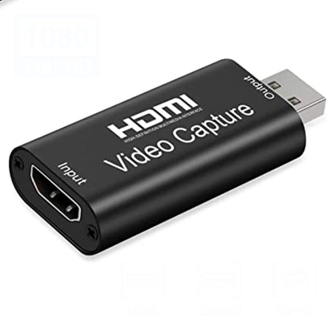 Tarjeta de captura de vídeo Streaming VHS Board HDMI tarjeta de captura de vídeo USB 2,0 videocámara ventana Android MacOS con PS4 juego DVD Video WD.WDQZL Hogar