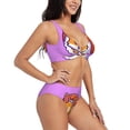 thumbnail image 2 of Kdxio Corgi In Sushi Roll Print Women's 2 Piece High Waisted Wrap Spaghetti Strap Summer Swimsuit Bikini Set-Medium, 2 of 7