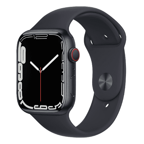 Pre-Owned Apple Watch Series 7 45mm GPS + Cellular Midnight Aluminum Case - Midnight Sport Band