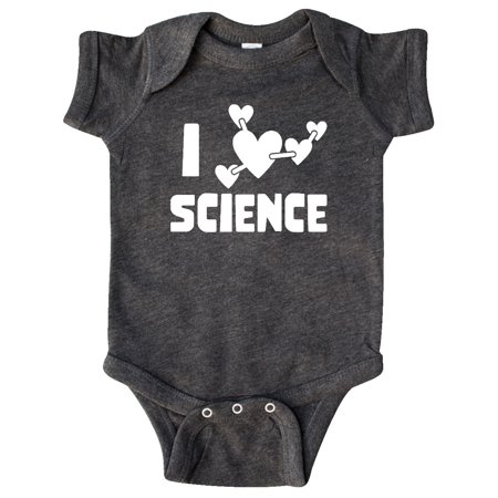 

Inktastic I Love Science Heart Molecules Gift Baby Boy or Baby Girl Bodysuit