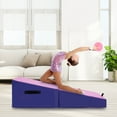 thumbnail image 2 of Costway Tapis de Gymnastique Inclinable Pliant avec Cuir PVC Antidérapant Rose, 2 of 10