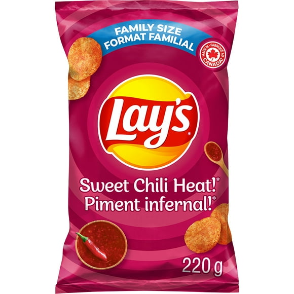 Lay's Sweet Chili Heat! Flavoured Potato Chips, 220 g., 220 g.
