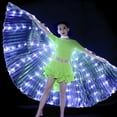 LED Angel Wings Light Up Butterfly Cape Colorful Butterfly Wings