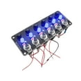 thumbnail image 4 of Ysyqkn Toggle Switch Panel 6 Gang Easy to Use Car Professional Vehicles Truck Marine 12, 4 of 9