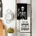thumbnail image 6 of Sm:)e Let's Get Spooky Bones Skeleton Hand Spooky Halloween Kitchen Towels Dish Towels 18x26 Inch Set of 4, 6 of 6