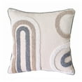 thumbnail image 2 of sunsanly Boho Throw Pillow with Braided Rope Pattern And Tassels Soft Cotton Linen Textured Cushion for Sofa Bed Office, 2 of 8
