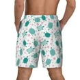 thumbnail image 4 of Balery Sea Turtle Mens Swim Trunks Swim Shorts for Men Quick Dry Inseam Beach Shorts with Compression Liner Pocket-XX-Large, 4 of 9