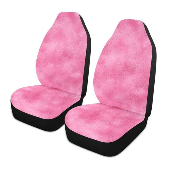 ALAZA Tie Dye Pink Pattern Car Seat Covers 2 PCs Universal Auto Front Seats Interior Protector