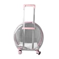 thumbnail image 1 of Wheeled Pet Carrier, Practical Labor Saving Cat Trolley Case Large Ventilation Holes  for Bathing, 1 of 7