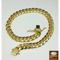 thumbnail image 2 of Real 10k Yellow Gold Miami Cuban Bracelet 7mm 7" Box Lock, 2 of 5