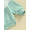 thumbnail image 6 of Bagilaanoe Toddler Baby Girl Boy Casual Sweatshirt Long Sleeve Contrast Color Pullover 6M 12M 18M 24M 3T Kids Fall Loose Tee Tops, 6 of 8