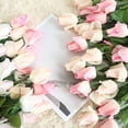 thumbnail image 2 of Single Branch Moist Surface Green Leaves Imitation Rose Wedding Decorative Plants Bridal Artificial Rose Flower Home Decor, 2 of 6