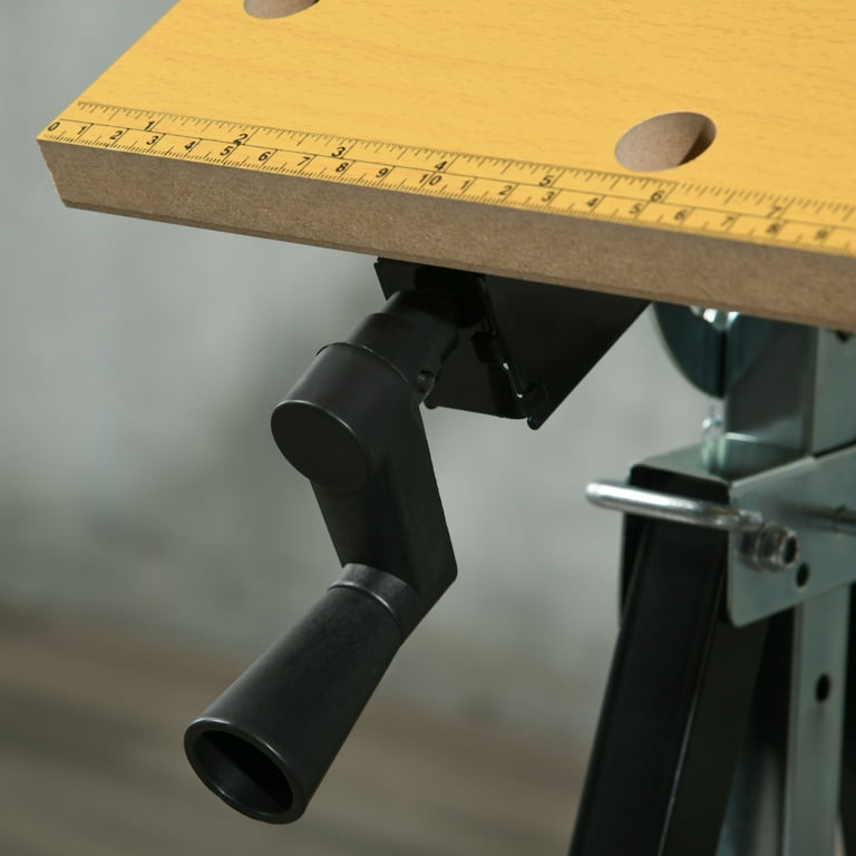 HOMCOM Portable Table Top Workbench with Adjustable Height HOMCOM Portable Table Top Workbench with Adjustable Height