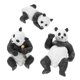 thumbnail image 2 of Cute Panda Figurines Assorted Color Educational Tool For Nursery Room 3Pcs, 2 of 5