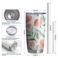 thumbnail image 6 of 20 Oz Pioneer Flower Coffee Tumbler Double Wall Insulated Stainless Steel Water Bottle | Metal Reusable Thermoses Flask with Cup Cap | Leak & Sweat Proof with Anti-Dust Lid, 6 of 7