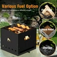 thumbnail image 6 of Costway Wood Outdoor 4-in-1 Multipurpose 2-Layer Detachable Pizza Oven, Black, 6 of 10