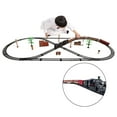 thumbnail image 2 of Tren eléctrico de juguete con luces y sonido, juego de vías de ferrocarril, regalo para niños de 3, 4 y 5 años Vapor negro, 2 of 4