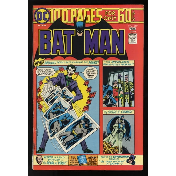 Batman #260 VF+ 8.5 Joker Cover! Comic Book