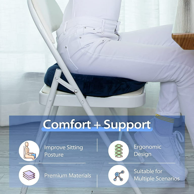 Ergofoam Orthopedic Donut Pillow For Tailbone Pain, Donut Seat Cushion For  Hemorrhoids, Hemmoroid Pillow, Postpartum