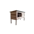 thumbnail image 1 of Vivifying Outdoor wooden Rabbit Hutch with open-up roof Guinea Pig Hutch Rabbit Cage Bunny Cage Bunny Hutch with Pull Out Tray, 1 of 7